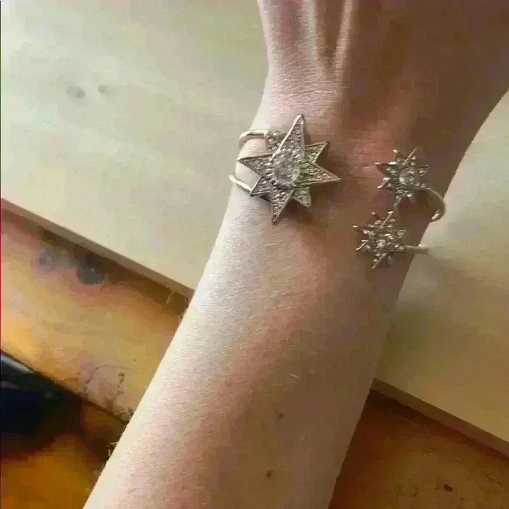 🏖️ Summer Jewelry Sale!! Cuff bracelet Silver stars ✨ - Picture 6 of 8